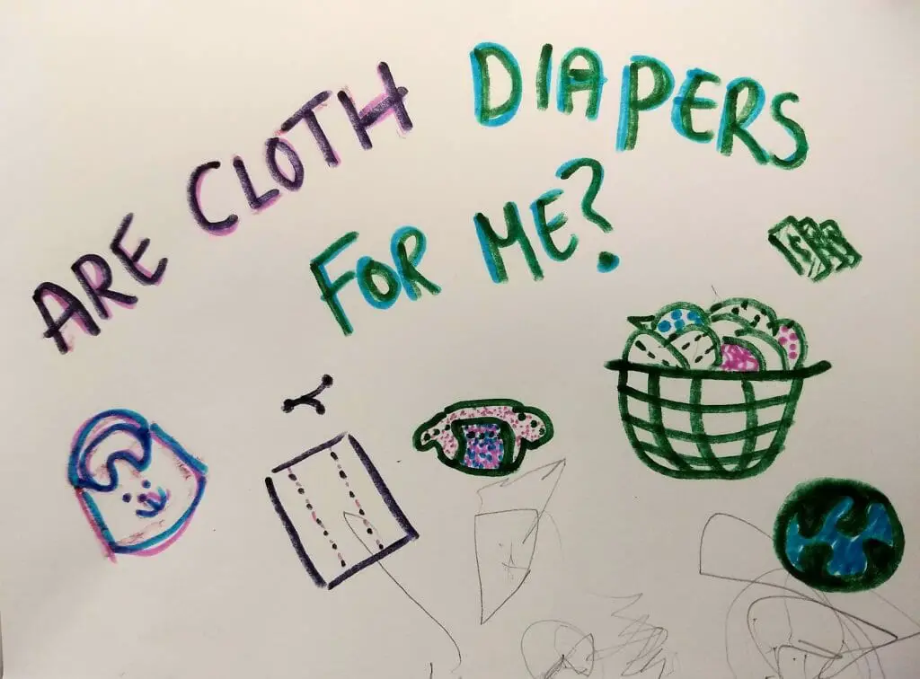 hand drawn title are cloth diapers for me?